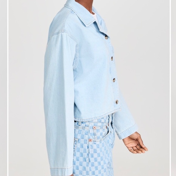 XIRENA Daisey Patch Haven Denim Jacket in Blue Dove New with Tags! - Picture 4 of 10